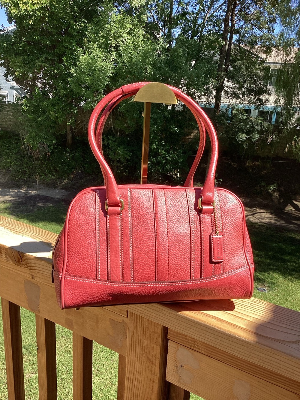 Coach Vintage Legacy Leather Shoulder Bag Coral #10526
20 years old on October 6